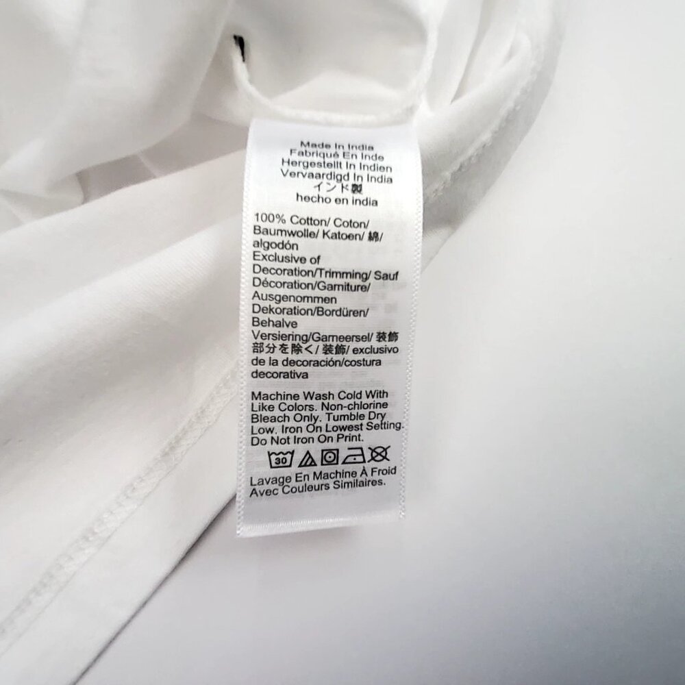 J. Crew White Holiday Graphic T-Shirt With Champagne & Festive Prints  Size S - Picture 4 of 8